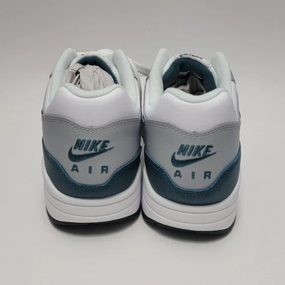 Nike Air MAX 1 LV8 White Dark Teal Green Shoes Sneakers Men's 9.5 DH4059-101 11W